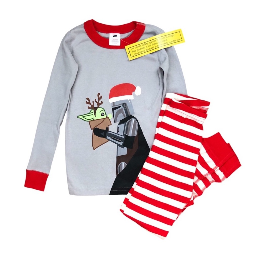 NWT Hanna Andersson Star Wars: The Mandalorian Long John Christmas Pajama Set